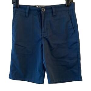 Volcom New Chino Shorts Fricken 27" Blue Flat Front
